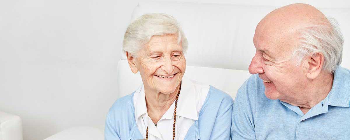 Happy smiling senior couple